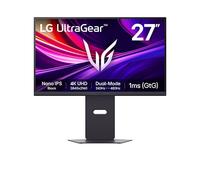 LG 27" UltraGear Monitor, 4K Nano IPS Display, DualMode 240Hz to 480Hz, 1ms GtG, Black 27G850AB