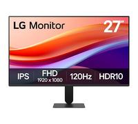 LG 27U411A-B 27-inch Full HD (1920 x 1080) IPS Computer Monitor, 120Hz, HDR10, Reader Mode, Flicker Safe, HDMI, Slim Stand Base, Black