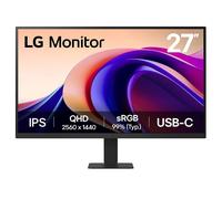 LG Electronics Monitor 27U631A, 27 Inch, QHD 1440p, 100Hz, 5ms Response Time, IPS Panel, USB-C, HDMI (Matt Black)