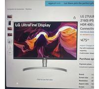 LG 27UP850K 27" 4K ULTRA HD IPS MONITOR 2160P 60HZ 1MS HDMI DISPLAYPORT USB-C