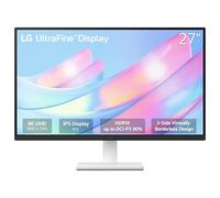 LG 27US500-W Ultrafine Monitor 27-Inch 4K UHD (3840x2160) HDR10 IPS Borderless Design Reader Mode Flicker Safe Switch App HDMI DisplayPort - White