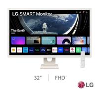Lg 32 Inch Full Hd Ips Smart Monitor 32Sr50F-W Webos 23, Streaming Apps, Remote Pc Access, Airplay2, 2X Hdmi