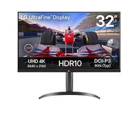 LG 32" UltraFine Monitor, 4K Display, HDR10, Black Stabiliser, Stereo Speaker, Black 32UR550KB