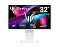 LG 32" UltraGear™ UHD Gaming Monitor, 4K UHD, 144Hz Refresh Rate, 1ms (GtG), webOS, White 32G810SAW