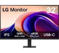 LG Monitor 32U631A - QHD 1440p IPS 32 inch, 100Hz, 5ms, Computer desktop display, Flicker safe & Reader Mode, USB-C, HDMI, Matte Black