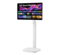 LG 32U889SA-W 32" IPS Ultra HD 4K Smart Touch Display Height Adjustable Stand with Wheels Monitor with Speakers