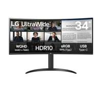 LG 34" 34WR55QK-B 3440x1440 VA 100Hz 5ms USB-C Curved UltraWide Monitor
