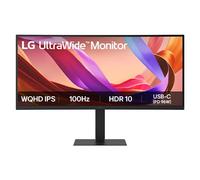 LG 34" UltraWide™ Monitor, 21:9 IPS Display, HDR 10, 100Hz, 5ms (GtG), USBType C, Black 34U650AB