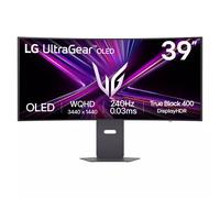 LG UltraGear OLED GX9 Gaming Monitor 39GX900A-B - WOLED Ultrawide QHD 1440p Curved 39 Inch, 240Hz, 0.03ms, DisplayHDR 400, Speakers, DP1.4(DSC), HDMI 2.1, USB- C