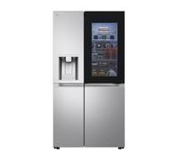 LG InstaView GSXE90BSDD side-by-side refrigerator Freestanding 628 L D Brushed steel