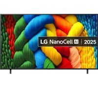 LG 75NANO80A6B 75" NanoCell Smart TV, Ashed Blue, 4K Ultra HD, F Rated F