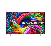 LG 75NANO90A6B 75 Inch Nano AI 4K Smart TV, webOS 25 Platform, Concierge, Alpha 7 Processor Gen8, Game Optimiser, ALLM, 60 Hz, 2025