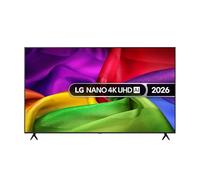 LG 75NU800B6LA Nano UHD AI NU80 4K Smart TV, α7 Processor Gen9, 60Hz, HDR10, Filmmaker Mode™, Google Cast, Apple AirPlay 2, Model Year 2026