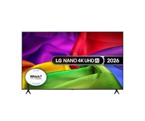 LG 75NU800B6LA Nano UHD AI NU80 4K Smart TV, α7 Processor Gen9, 60Hz, HDR10, Filmmaker Mode™, Google Cast, Apple AirPlay 2, Model Year 2026