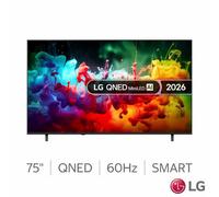 Lg 75Qned70B6A 75 Inch Qned 4K Ultra Hd Smart Tv, Mini Led, Ai Processor 4K Gen9, Hdr10, Hlg, Ai Sound Pro, Webos 26