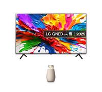 LG 75QNED92A6A 75-Inch QNED MiniLED evo AI 4K UHD Smart TV bundle with X02 Portable Bluetooth Multi-Directional Speaker, 15H Battery Life, IP55 Water