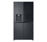 LG 638L InstaView™ Fridge Freezer with Craft Ice™, Essence Black Steel GMG96CRAFT