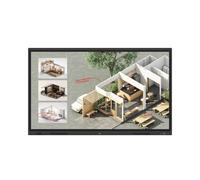 LG CreateBoard Standard interactive whiteboard 165.1 cm (65") 3840 x 2160 pixels Touchscreen Black