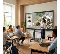 LG CreateBoard TR3DQ 55-inch UHD Interactive Monitor 55-inch UHD interactive display with Android 14, 50-point multi-touch, and wireless sharing for