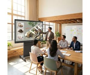 LG CreateBoard TR3DQ 75-inch UHD Interactive Display 75-inch UHD interactive display with Android 14, 50-point multi-touch and wireless sharing for
