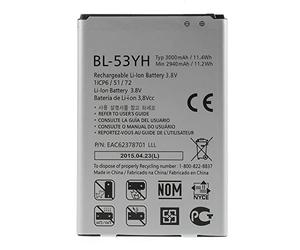 LG D855 G3 D856 G3 Dual LTE Battery Li-Ion 3000 mAh BL-53YH