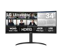 LG 34WR55QK-B computer monitor (34") 3440 x 1440 pixels Wide Quad HD Black