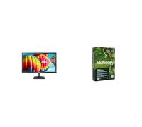 LG Electronics Full HD Monitor 24MK43HP, 1080p, 24 Inch, 75Hz, 5 ms, IPS Display, AMD Freesync & Multicopy Zero A4 80gsm Printer Paper - 1 Ream (500 sheets)