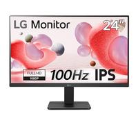 LG Electronics Monitor 24MR400-B, 24 Inch, Full HD 1080p, 100Hz, 5ms GtG, IPS Panel, AMD FreeSync, Smart Energy Saving, Anti-Glare, HDMI, Matte Black