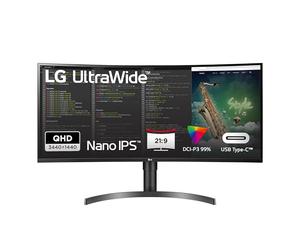 LG electronics UltraWide Curved QHD Monitor 35WN75C-B 35" - 35", VA Panel, HDR10, AMD FreeSync, Black