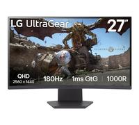 27” UltraGear™ 1000R curved gaming monitor QHD, 1ms (GtG), 180Hz 27GS60QCB