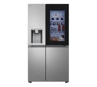LG Fit & Max GSXE80PYBE American-Style Smart Fridge Freezer Ð Prime Silver, Silver/Grey