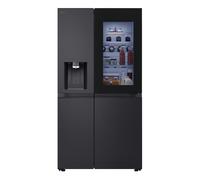 LG Fit & Max GSXE81EVBE American Style Smart Fridge Freezer Ð Essence Black Steel, Black