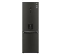 Lg Gbf61Blhen_Bk 60:40 Contemporary Freestanding Frost Free Fridge Freezer - Black