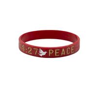 LG Gifts Ltd. Religious Black Rubber Bible Verse Faith Bracelet | Coloured Silicone Christian Wristband For Men and Women, rubber band