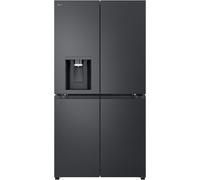 LG 646L NatureFRESH Fridge Freezer, Essence Black Steel GMF960EV4E