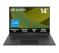LG gram 14Z90RU - 14 Inch 2.5K IPS Ultra-Lightweight Laptop, Intel Core i5 1334U, 16GB RAM, 512GB SSD, Windows 11 Home, Black (2025)