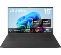 LG gram 15Z80T-G.AU78A1 15.6 Laptop, Copilot PC - AMD Ryzen™ AI 7, 1 TB SSD, Black, Black