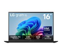 LG Gram 16Z90TL-G 16" Hybrid AI Copilot+ Laptop - Intel® Core™ Ultra 7 256V, 1TB SSD, 16 GB RAM - Black - [2025]