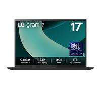 LG Gram 17Z90T-G 17" Hybrid AI Laptop - Intel® Core™ Ultra 7 255H, 1TB SSD, 16 GB RAM - Black - [2025]