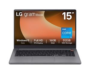 LG gram Book 15.6" Lightweight Intel® Core™ Processor Laptop Windows 11 FHD Antiglare IPS display 15U50TG.AA56A1 Titan Silver
