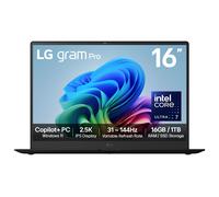 LG Gram Pro AI 16Z90TS-G.AU79A1 laptop Intel Core Ultra 7 256V 40.6 cm (16") 2.5K 16 GB LPDDR5x-SDRAM 1 TB SSD Wi-Fi 7 (802.11be) Windows 11 Home, Metal Grey
