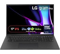LG Gram Pro 17" Laptop | Intel Ultra 7-155H | 16GB RAM | 1TB SSD | Nvidia GeForce RTX 3050 4GB | WQXGA IPS Display | Windows 11 Home | Stereo Dolby Atmos Speakers | Black | 17Z90SP-E.AA78A1