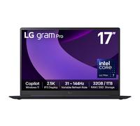 LG Gram Pro 17Z90TP-G.AD88A1 Hybrid AI Intel Core Ultra 7 255H 32GB RAM 1TB SSD 17" WQXGA Windows 11 Pro Business Laptop