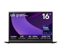 LG 16" gram Pro OLED Laptop , 16GB RAM, Intel® Core™ Ultra Processor, gram Hybrid AI, Obsidian Black 16Z90TPK.AA78A1