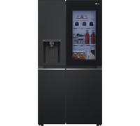 LG GSGV81EPLD American Fridge Freezer, Black Non-Plumbed, Water & Ice Dispenser, Freestanding D