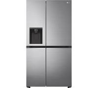 NatureFRESH™ GSLA81PZLF Wifi Connected Non-Plumbed Total No Frost American Fridge Freezer - Steel - F Rated