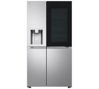 LG GSXE90BSAD InstaView American Fridge Freezer in Brushed Steel with