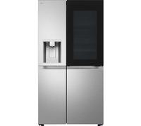 LG GSXE90BSAD InstaView American Style Smart Fridge Freezer - Brushed Steel