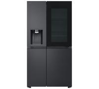 LG InstaView GSXE90EVDD side-by-side refrigerator Freestanding 628 L D Black