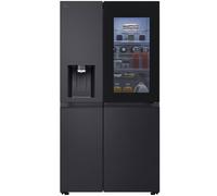 LG InstaView ™ GSXE91EVAD American Style Smart Fridge Freezer - Essence Black Steel - D Rated